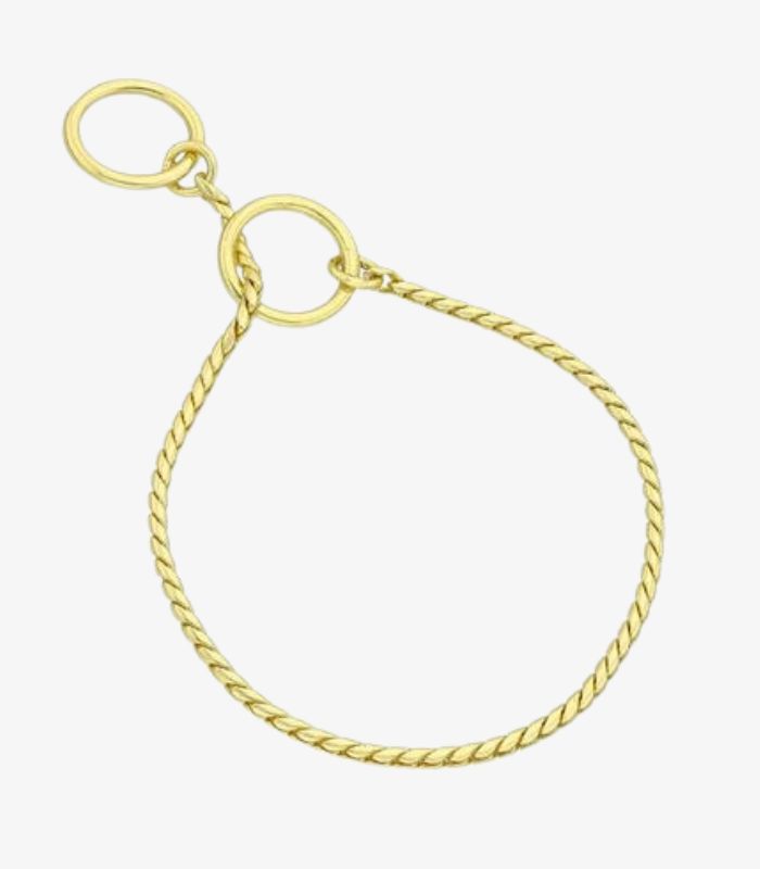 obroża wystawowa złota