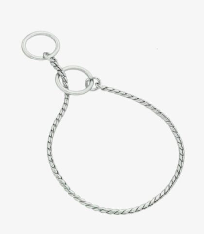 Obroża wystawowa srebrna obwód 2mm